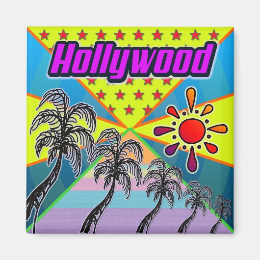 Hollywood Vrijheidsmagneet Magneet (Voorkant)