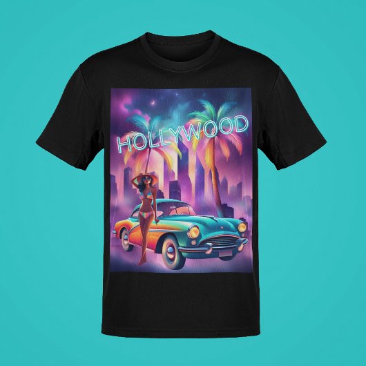  Hollywood Vrouw in Bikini Classic Art T-shirt