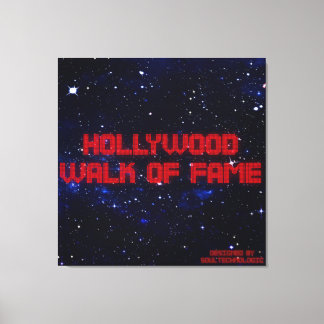 hollywood, walk of fame canvas afdruk