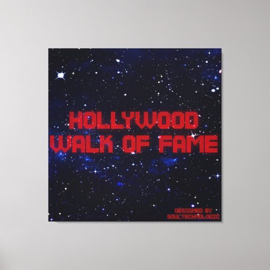 hollywood, walk of fame canvas afdruk (Voorkant)