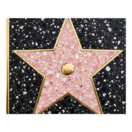 Hollywood Walk of Fame Square Onderzetter Foto Afdruk