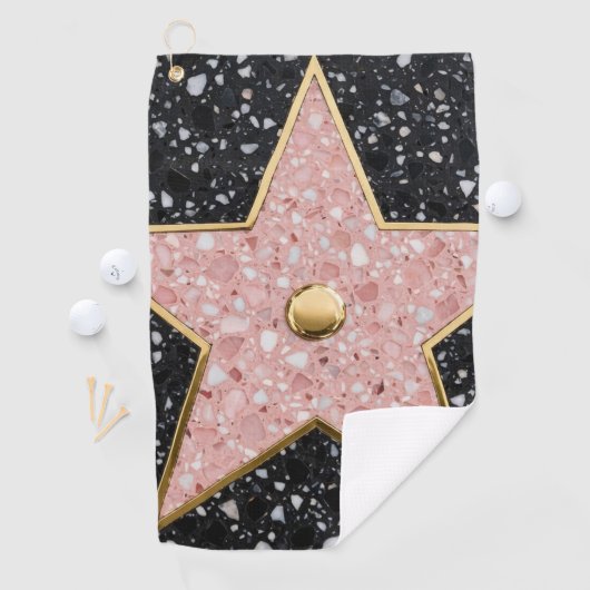 Hollywood Walk of Fame Square Onderzetter Golfhanddoek (Insitu)