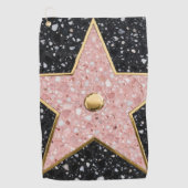 Hollywood Walk of Fame Square Onderzetter Golfhanddoek (Voorkant)