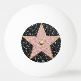 Hollywood Walk of Fame Square Onderzetter Pingpongbal