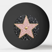 Hollywood Walk of Fame Square Onderzetter Pingpongbal (Voorkant)