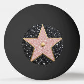 Hollywood Walk of Fame Square Onderzetter Pingpongbal (Achterkant)