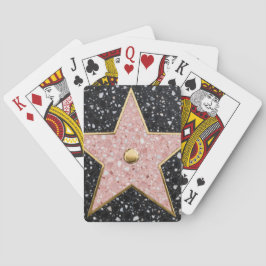 Hollywood Walk of Fame Square Onderzetter Pokerkaarten