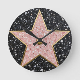 Hollywood Walk of Fame Square Onderzetter Ronde Klok