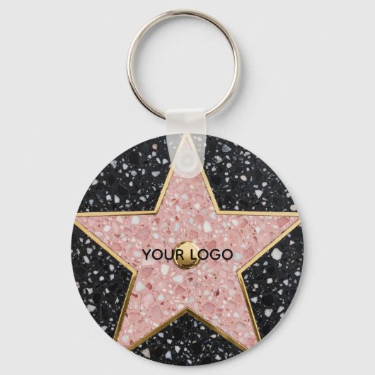 Hollywood Walk of Fame Square Onderzetter Sleutelhanger (Voorkant)