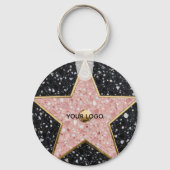 Hollywood Walk of Fame Square Onderzetter Sleutelhanger (Achterkant)