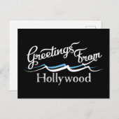 Hollywood Water Waves Briefkaart (Voorkant / Achterkant)
