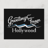 Hollywood Water Waves Briefkaart (Voorkant)