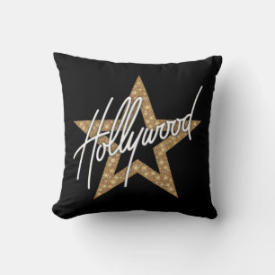 Hollywood White Hand Script met ster Kussen