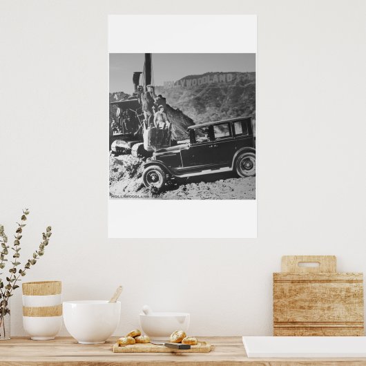 Hollywoodland 1924 poster (Keuken)