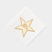 Hollywoodster aangepaste gouden folie papieren ser folie servetten (Rechts)