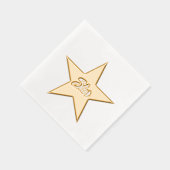 Hollywoodster aangepaste gouden folie papieren ser servetten (Rechts)