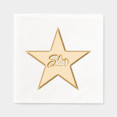 Hollywoodster aangepaste gouden folie papieren ser servetten (Voorkant)
