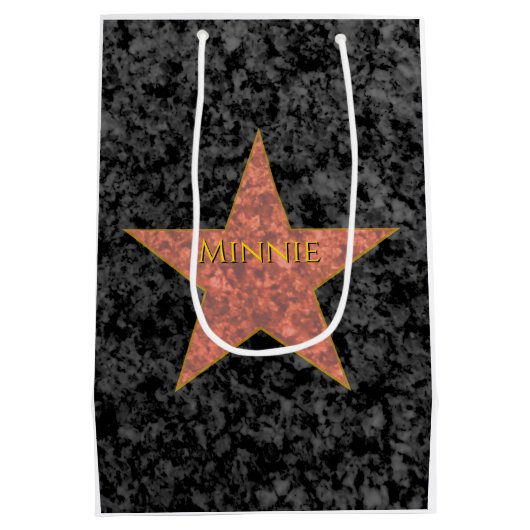 Hollywoodster gepersonaliseerd medium cadeauzakje (Achterkant)