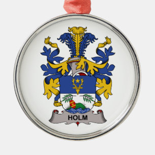 Holm Family Crest Metalen Ornament