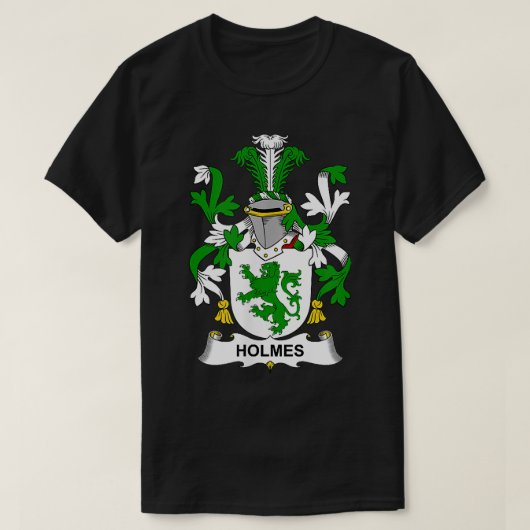 Holmes Coat of Arms  Family Crest  T-shirt (Design voorkant)
