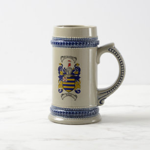 Holmes Coat of Arms Stein / Holmes Crest Stein Bierpul