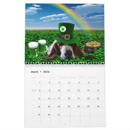 Holmes, dat 'Bad Boy Basset' is terug! Kalender (Mar 2026)