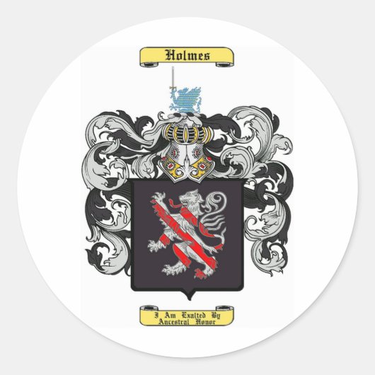 Holmes (Engeland) Ronde Sticker (Voorkant)