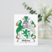 Holmes Family Crest Briefkaart (Staand voorkant)