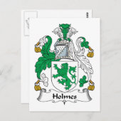 Holmes Family Crest Briefkaart (Voorkant / Achterkant)