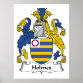 Holmes Family Crest Poster (Voorkant)