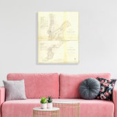 Holmes' Hole, Tarpaulin Cove Canvas Afdruk (Insitu (Woonkamer))