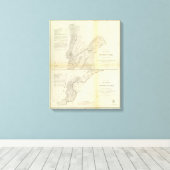 Holmes' Hole, Tarpaulin Cove Canvas Afdruk (Insitu (Houten vloer))