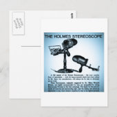 Holmes Stereoscope Advertisement (Cyanotype) Briefkaart (Voorkant / Achterkant)