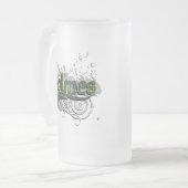 Holmes Tartan Grunge Matglas Bierpul (Voorkant links)