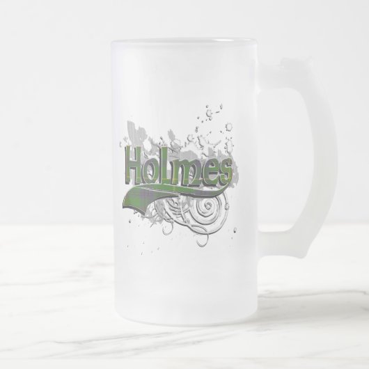 Holmes Tartan Grunge Matglas Bierpul (Rechts)