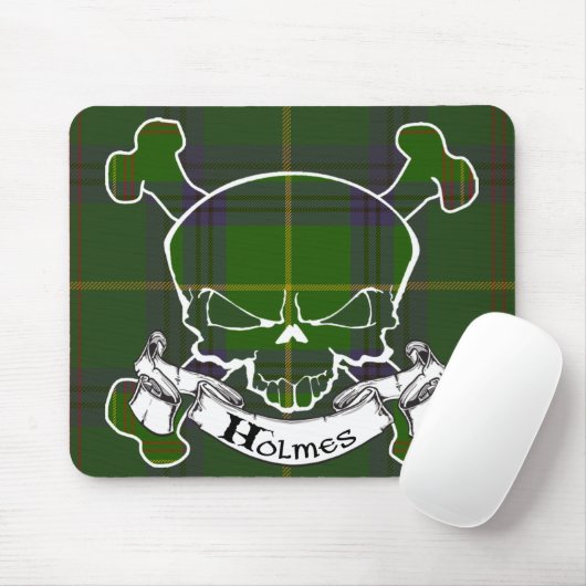 Holmes Tartan Skull Muismat (Met muis)