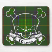 Holmes Tartan Skull Muismat (Voorkant)