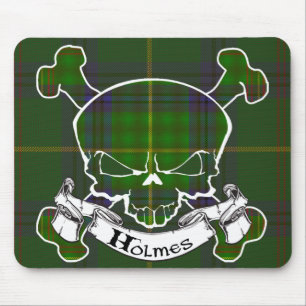 Holmes Tartan Skull Muismat