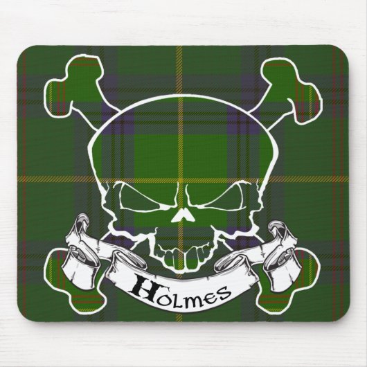 Holmes Tartan Skull Muismat (Voorkant)