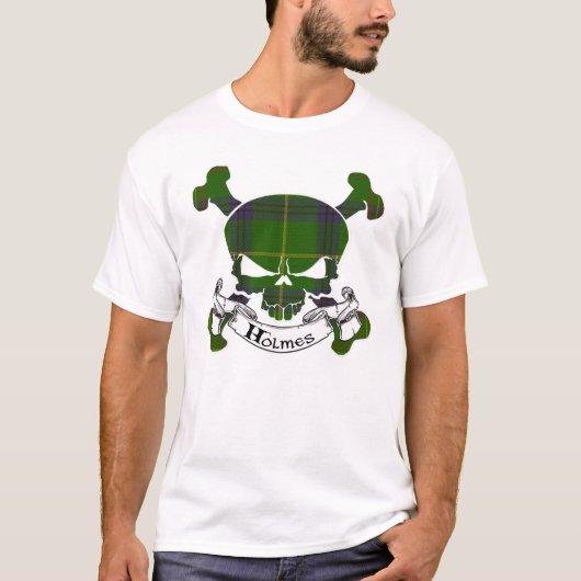 Holmes Tartan Skull T-shirt (Voorkant)