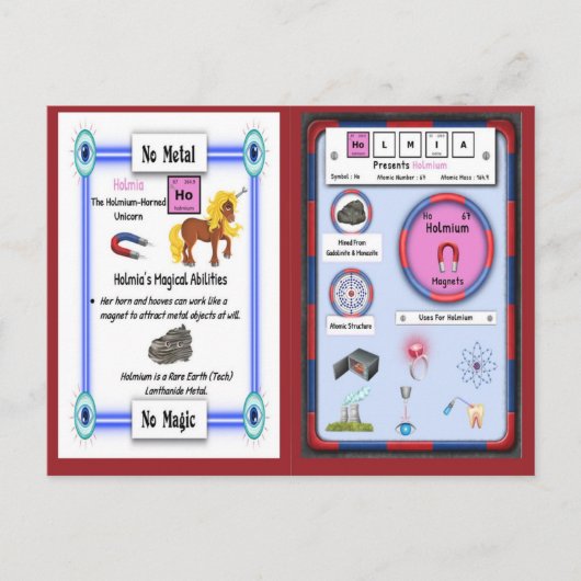 Holmia - Holmium Horn Unicorn Kaart (Voorkant)