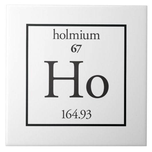 Holmium Tegeltje (Voorkant)
