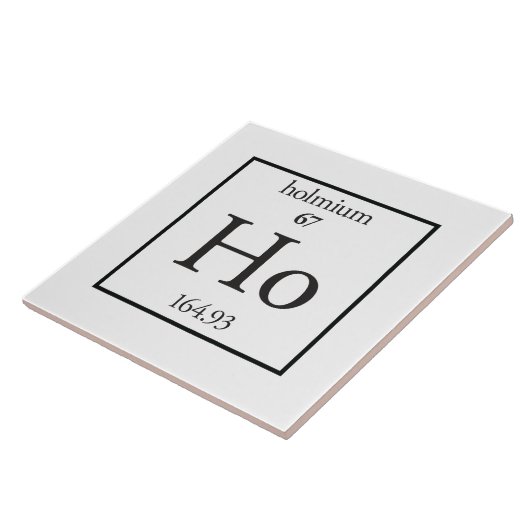 Holmium Tegeltje (Zijkant)