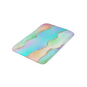 Holo Agate | Faux Iriscent Pastel Ombre Marmer Badmat (Gekanteld)