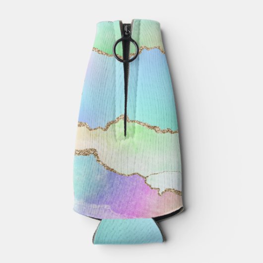 Holo Agate | Faux Iriscent Pastel Ombre Marmer Flesjeskoeler (Achterkant)