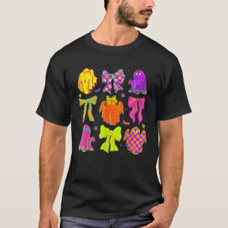 Holo Coquette Bow Schattigee Ghost Halloween Spook T-shirt