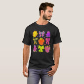 Holo Coquette Bow Schattigee Ghost Halloween Spook T-shirt (Voorkant volledig)