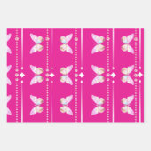  Holo Diamond B'fly Inpakpapier Set van 3 (Voorkant)