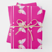  Holo Diamond B'fly Inpakpapier Set van 3 (In situ)