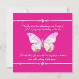  Holo Diamond Butterfly Flat Dank u kaart